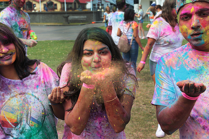 Holi Festival of Colour : Wellington : New Zealand : Richard Moore : Journalist : Photographer :